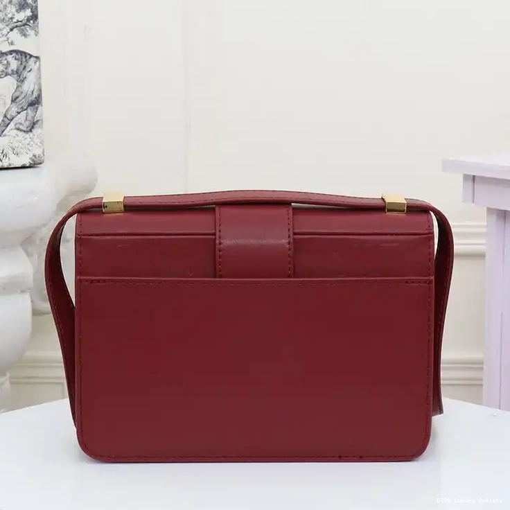 Cheap Burgundy Bag Montaigne Calfskin Box 30 Dior 0705 Luxury